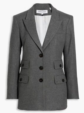 VERONICA BEARD Nalani Dickey flannel blazer in Anthracite
Size: US 0